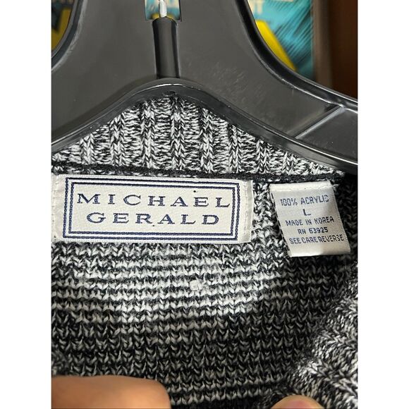 Vintage 90s Michael Gerald Acrylic Knit Sweater - Picture 3 of 3